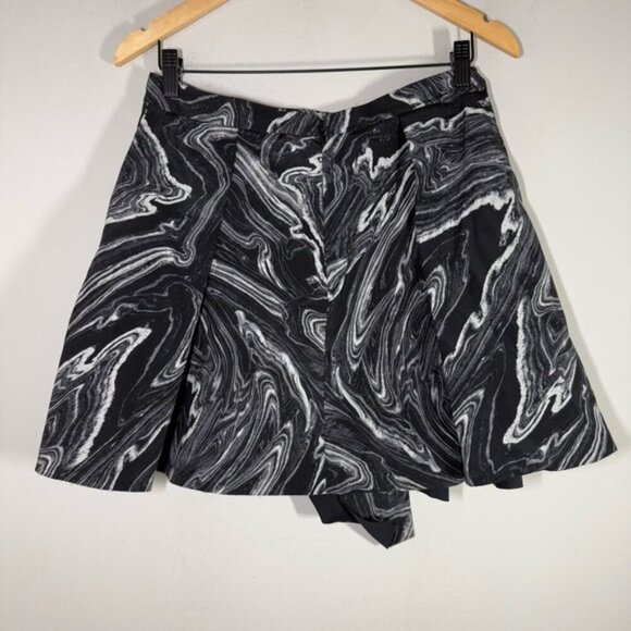 Robert Rodriguez Black and White Silk Women's Skirt - Picture 4 of 6